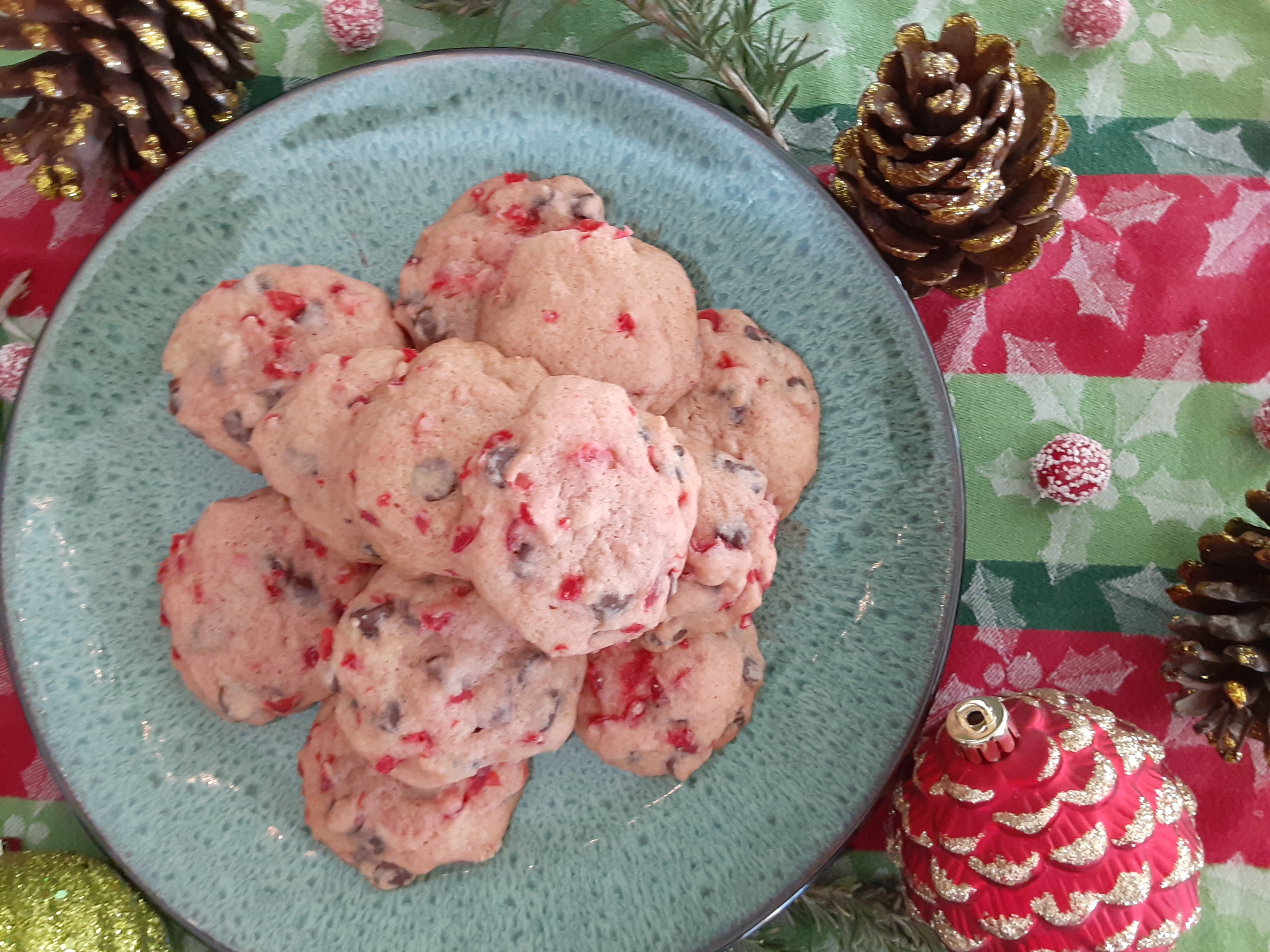 Almond Cherry Chocolate Chip&nbsp;Cookies