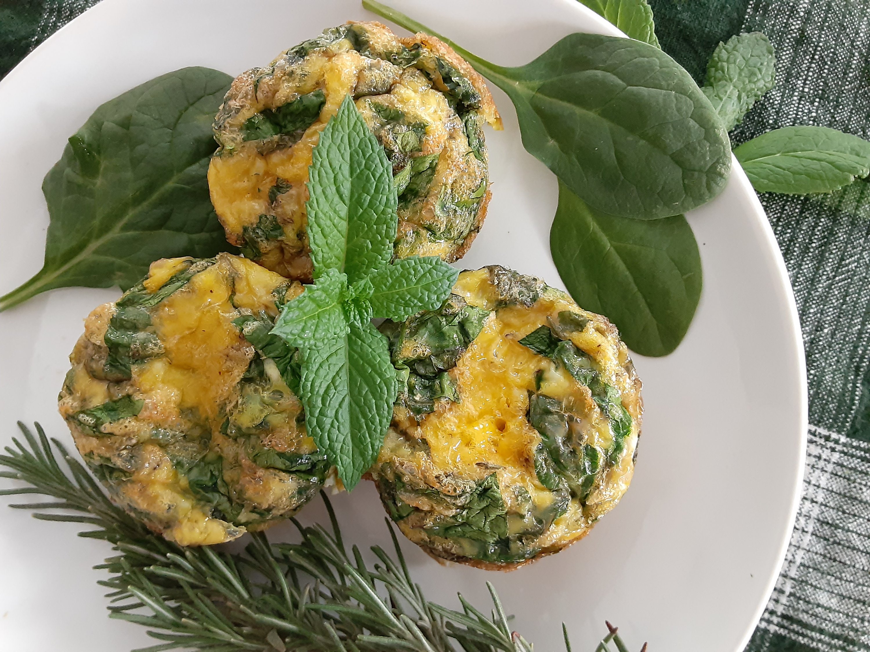 Mini Rosemary Mint&nbsp;Frittatas